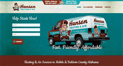 Desktop Screenshot of hansenair.com